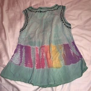 India Boutique Tops - Boho Hippie Gypsy Style Rainbow Tie Dye Tank Top India Boutique Tops - Boho Hippie Gypsy Style Rainbow Tie Dye Tank Top